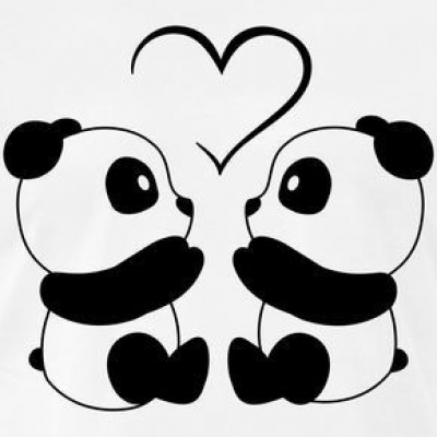 Panda muursticker Panda muursticker