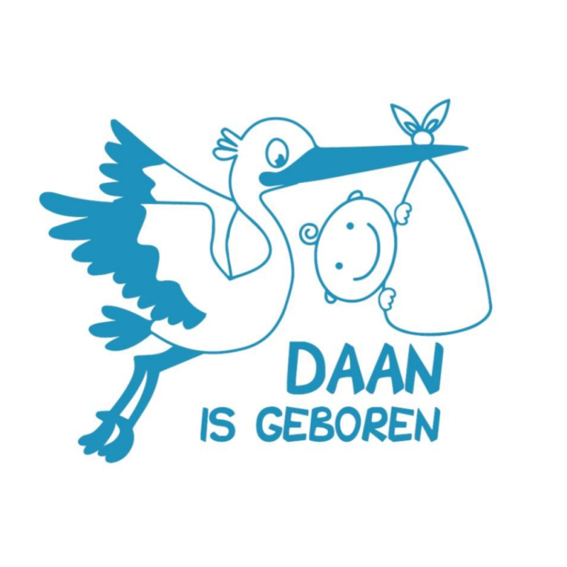 Raamsticker geboorte ooienvaar 