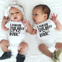 Best dad/mom set rompers