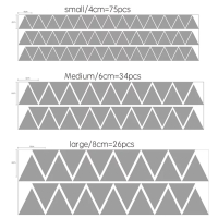 driehoekjes muursticker