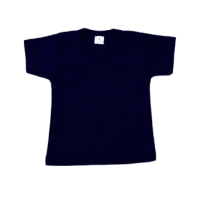 Merkloos uni shirt korte mouw