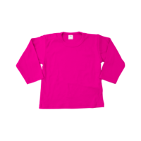 Merkloos uni shirt  lange mouw