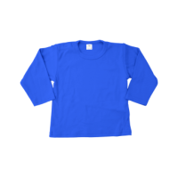 Merkloos uni shirt  lange mouw