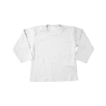 Merkloos uni shirt  lange mouw