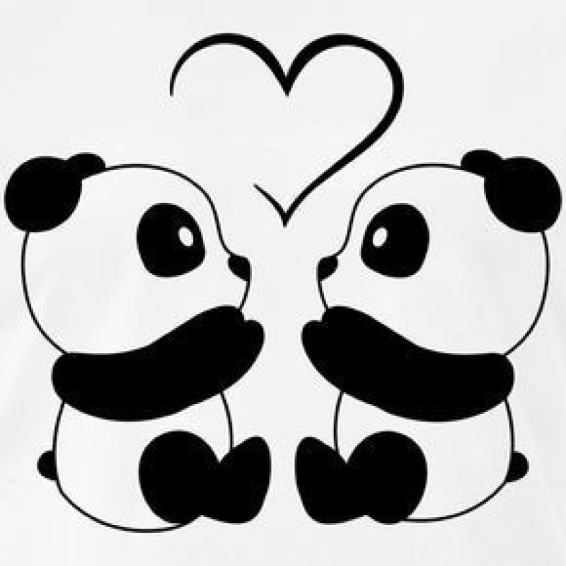 Panda muursticker