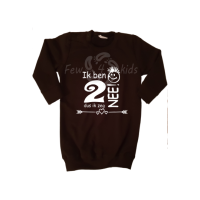 Ik ben 2 dus ik zeg nee Sweaterjurk