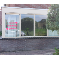 Raamsticker geboorte meisje 