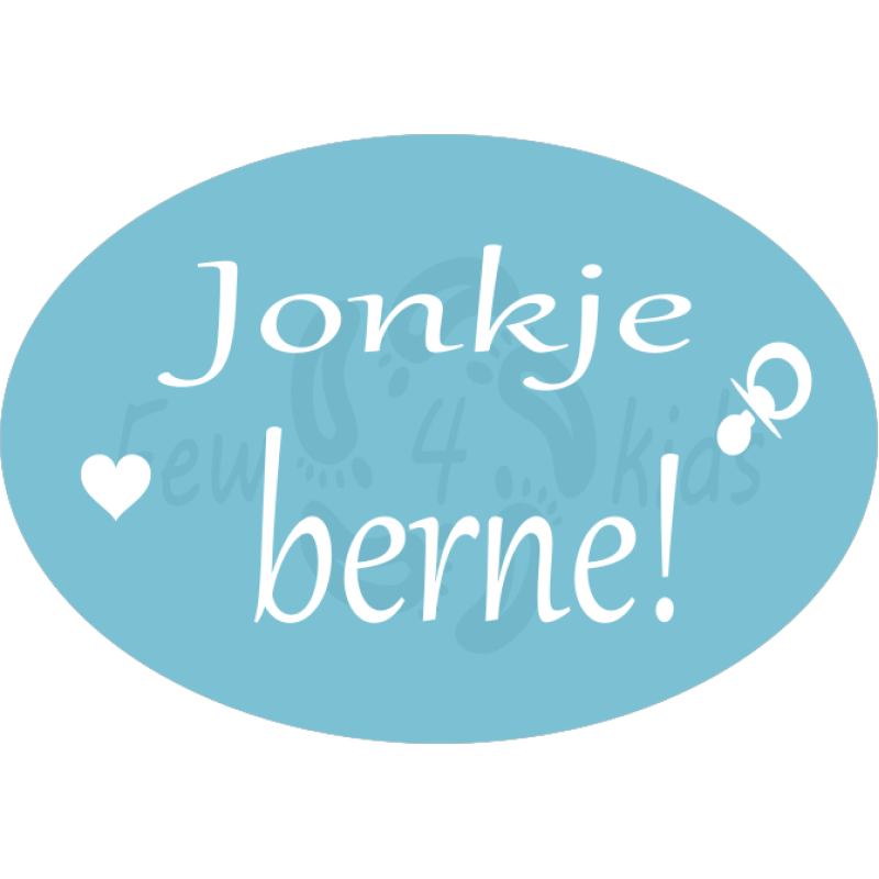 raamsticker geboorte Jonkje/Famke