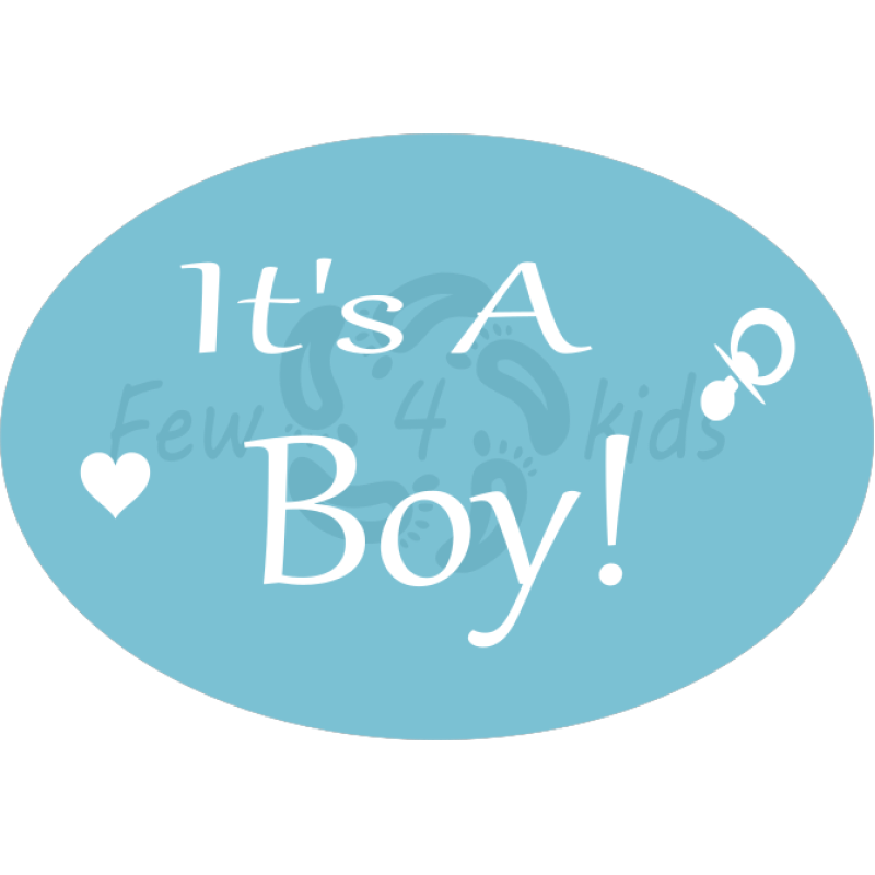 Raamsticker geboorte it's a Boy/Girl