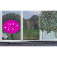 Raamsticker geboorte it's a Boy/Girl