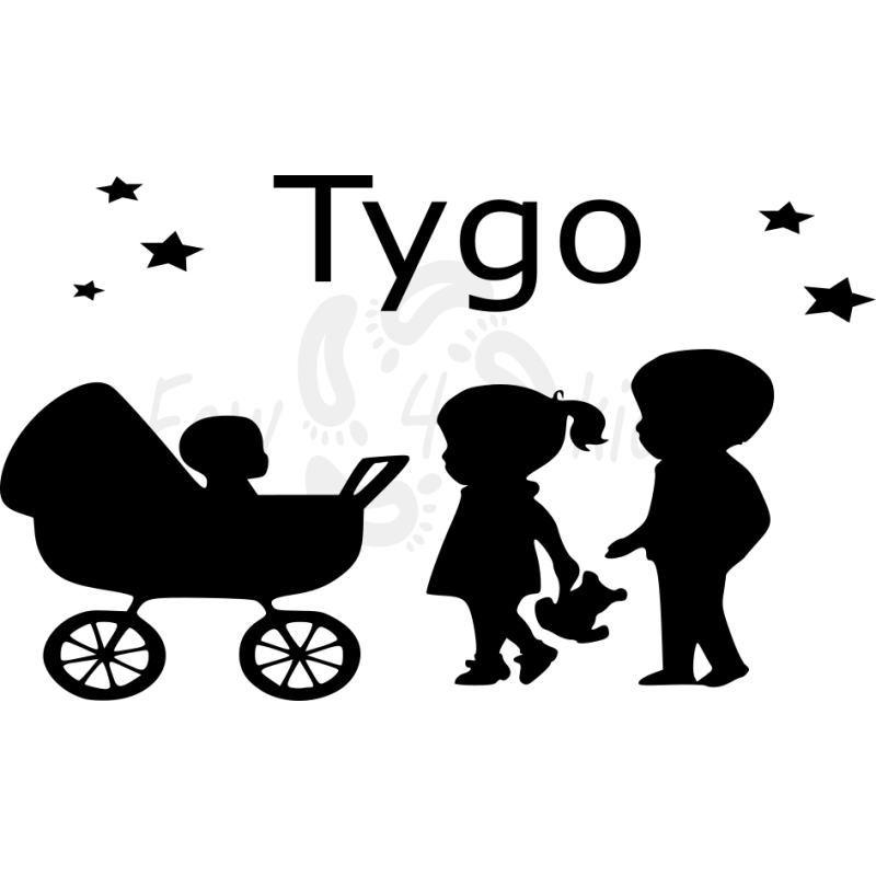 Raamsticker geboorte broertje/zusje