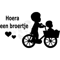 Raamsticker geboorte broertje