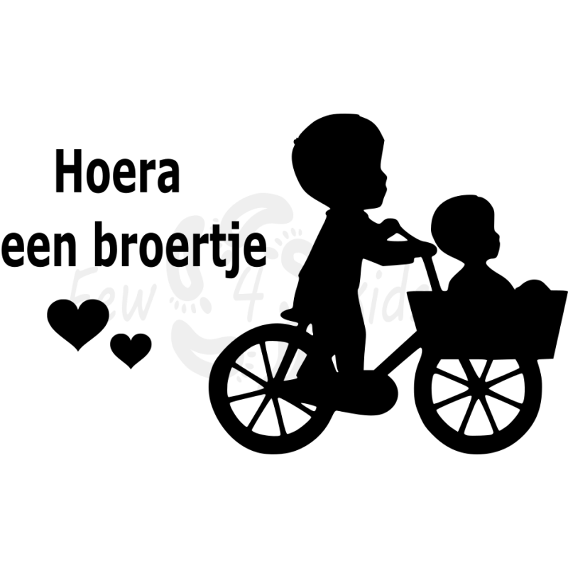 Raamsticker geboorte broertje