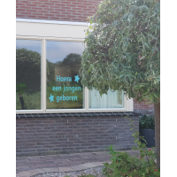 Raamsticker geboorte jongen