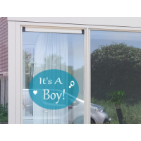 Raamsticker geboorte it's a Boy/Girl