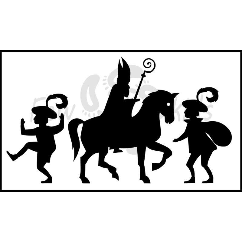 Sint en Pieten Sticker