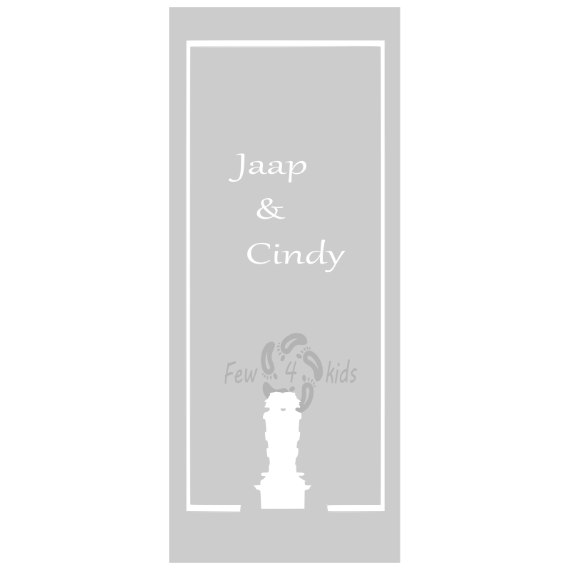 Stenen Man Raamfolie