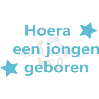Raamsticker geboorte jongen