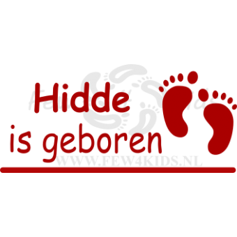 Raamsticker geboorte voetjes