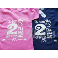 Ik ben 2 dus ik zeg nee shirt