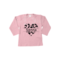 Tijgerprint hart Shirt