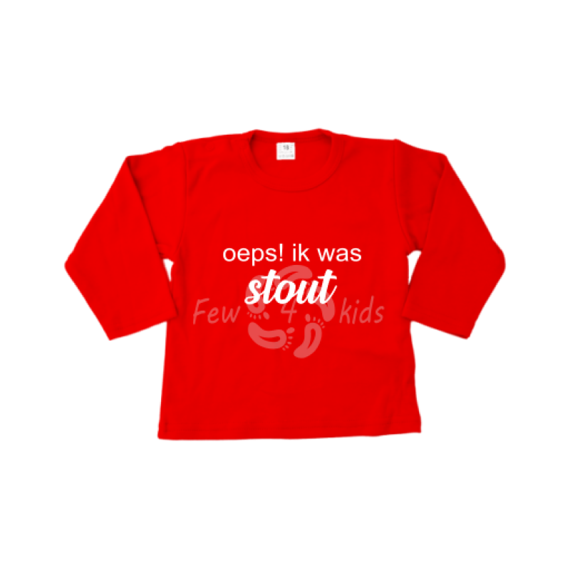 Oeps! Ik was stout shirt