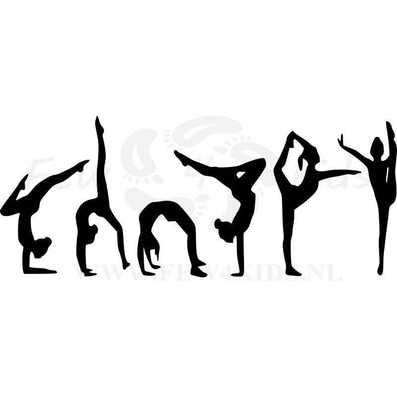 Turnen Muursticker