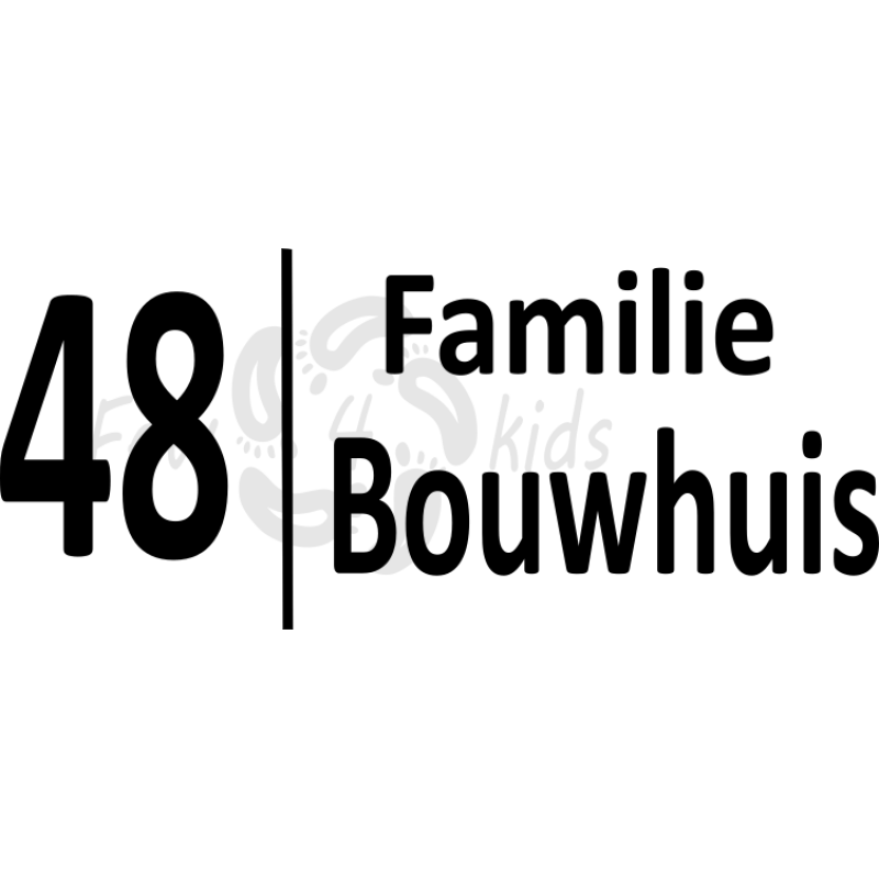 Voordeur sticker Familie