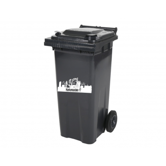 Afvalcontainer Sticker Skyline Leeuwarden Afvalcontainer Sticker Skyline Leeuwarden