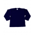 Merkloos uni shirt  lange mouw