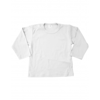 Merkloos uni shirt  lange mouw