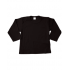 Merkloos uni shirt  lange mouw